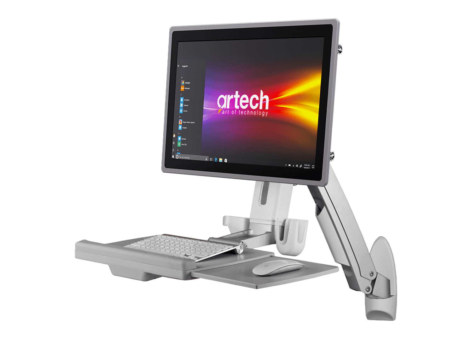 ORW10 Sit-Stand Duvara Monte Entegre İş İstasyonu ORW10 Sit-Stand Duvara Monte Entegre İş İstasyonu